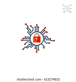 Cyber security icon