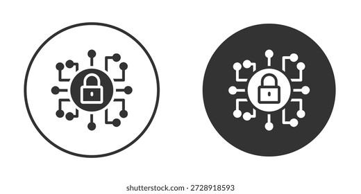 Diseños de Vectores de Clipart de iconos de seguridad cibernética para proyectos gráficos
