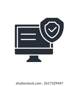 cyber security icon collection .design style with background