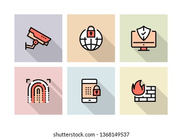 CYBER SECURITY ICON CONCEPT