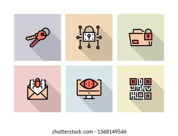 CYBER SECURITY ICON CONCEPT
