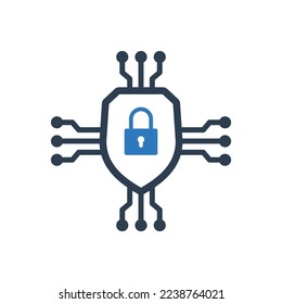 Cyber Security Icon - Data Protection Icon