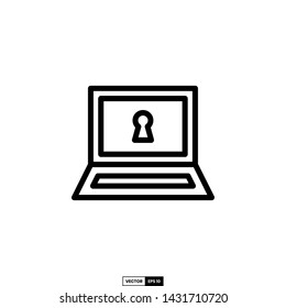 Cyber security icon, design inspiration vector template for web design or mobile app