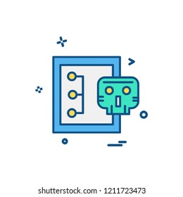 Cyber security icon design vector