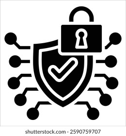 Cyber Security Icon Element For Design