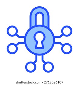 Elemento de icono de seguridad cibernética para diseño
