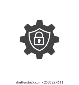 Ícone de segurança cibernética Conjunto simples plano de tópicos