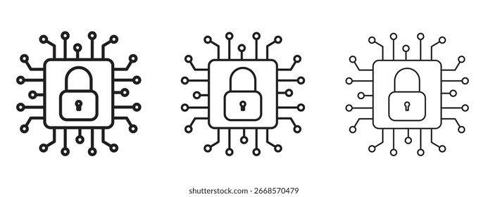 Icono de seguridad cibernética para proyectos de Diseño gráfico