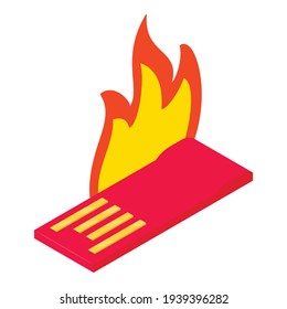 Cyber security icon. Isometric illustration of cyber security vector icon for web