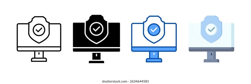 Paquete de conjunto de iconos de seguridad cibernética. Colección de iconos de estilo múltiple perfecta para Sitios web, App y presentaciones. Colección de icono de Vector simple