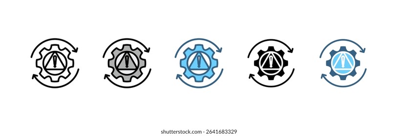 CYBER SECURITY icon set with various styles and colors of application, information, network, operational, encryption, access control, end-user education and disaster recovery