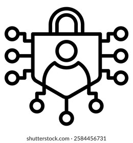 Cyber Security Icon Symbol Element For Design