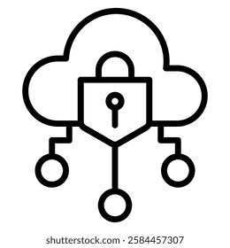 Cyber Security Icon Symbol Element For Design