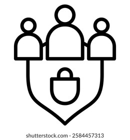 Cyber Security Icon Symbol Element For Design