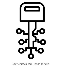 Cyber Security Icon Symbol Element For Design
