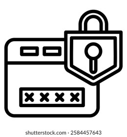 Cyber Security Icon Symbol Element For Design