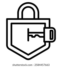 Cyber Security Icon Symbol Element For Design