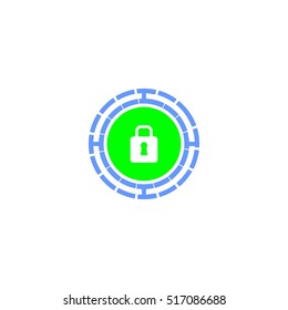Cyber security icon vector
