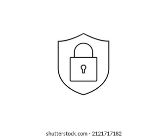 Icono de ciberseguridad. Ilustración vectorial. 