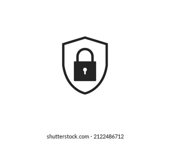 Cyber Security Icon. Vector illustration. Flat design.