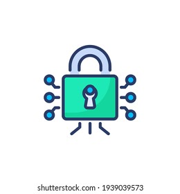 Cyber Security Icon In Vector. Logotype