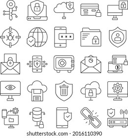 Cyber Security icon which can easily modify or edit

