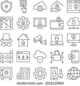 Cyber Security icon which can easily modify or edit