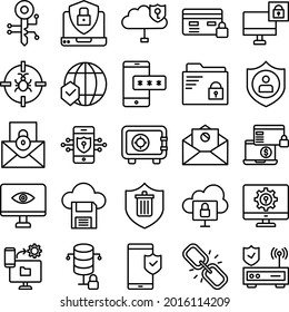 Cyber Security icon which can easily modify or edit