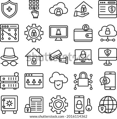 Cyber Security icon which can easily modify or edit