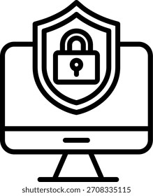 Icono de seguridad cibernética para su proyecto