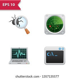 Cyber Security Icons. Professional, pixel-aligned icons in realistic colors.