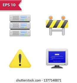Cyber Security Icons. Professional, pixel-aligned icons in realistic colors.