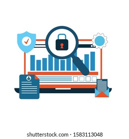 CYBER SECURITY INFO GRAPHIC CONCEPT