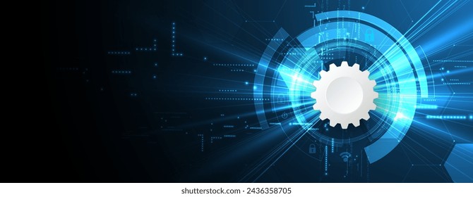Cyber security and information or global network protection. Future cyber technology web services for business and internet project. Secure internet access