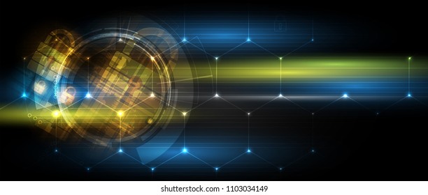 Cyber security and information or network protection. Future cyber technology web services for business and internet project