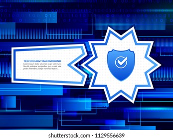 Cyber security and information or network protection. Future technology background
