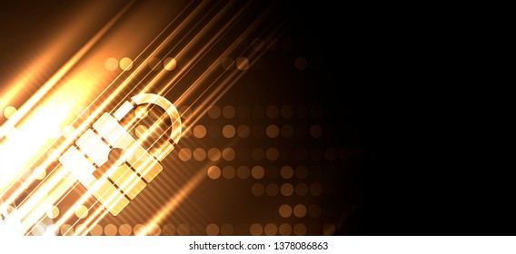 Cyber security and information or network protection. Future cyber technology web services for business and internet project