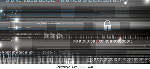 Cyber security and information or network protection. Future cyber technology web services for business and internet project