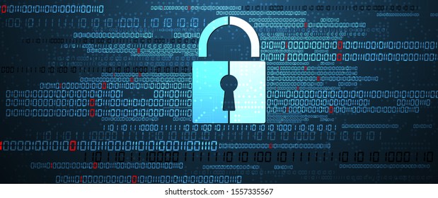 Cyber security and information or network protection. Future cyber technology web services for business and internet project