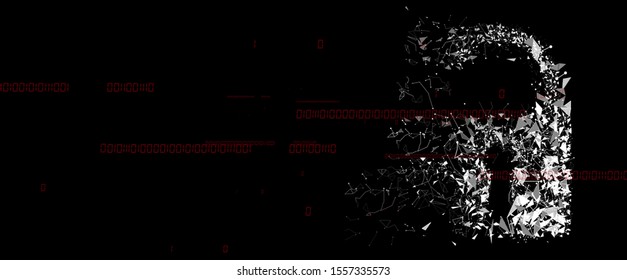 Cyber security and information or network protection. Future cyber technology web services for business and internet project