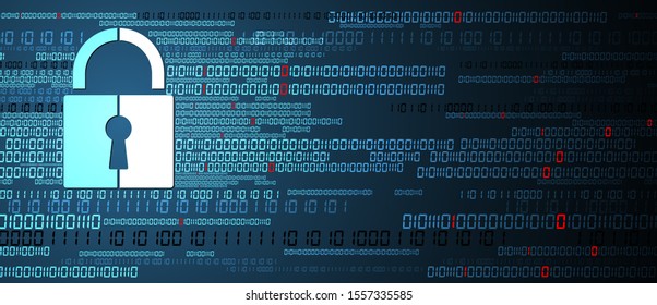 Cyber security and information or network protection. Future cyber technology web services for business and internet project