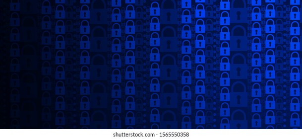 Cyber security and information or network protection. Future cyber technology web services for business and internet project