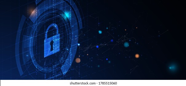 Seguridad cibernética e información o protección de la red. Futuros servicios web de cibertecnología para empresas y proyectos de internet