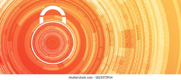 Cyber security and information or network protection. Future cyber technology web services for business and internet project