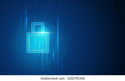 Seguridad cibernética e información o protección de la red. Futuros servicios web de cibertecnología para empresas y proyectos de internet. Fondo de seguridad digital. Ilustración vectorial.