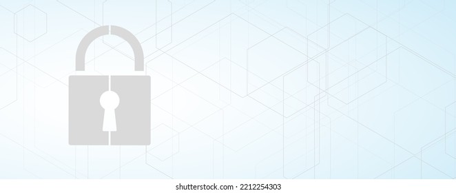Cyber security and information or network protection. Future technology web services for business and internet project