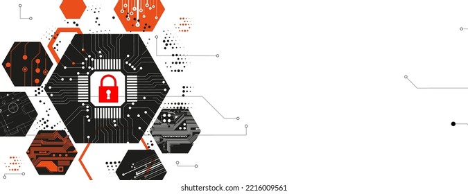 Cybersicherheit und -information oder Netzschutz. Webdienste für künftige Internettechnologien für Unternehmen und Internet-Projekte