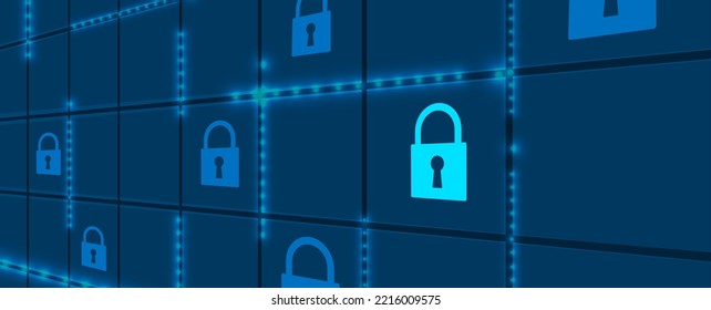 Cybersicherheit und -information oder Netzschutz. Webdienste für künftige Internettechnologien für Unternehmen und Internet-Projekte