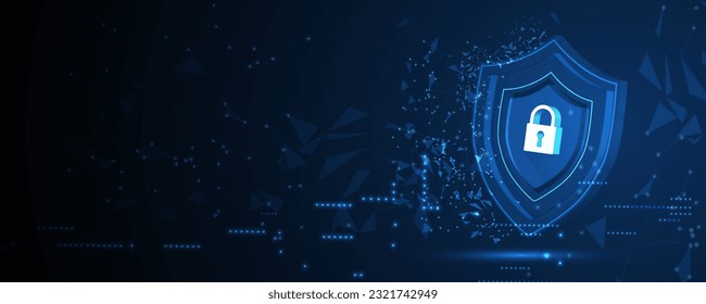 Seguridad cibernética e información o protección de la red. Futuros servicios web de tecnología para empresas y proyectos de internet