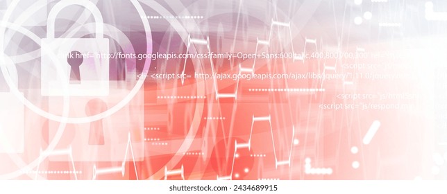 Cyber security and information or network protection. Future cyber technology web services for business and internet project. Illustration vector